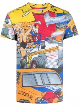 ERL футболка с принтом, серый