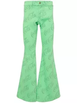 ERL расклешенные джинсы из коллаборации с Coca-Cola, зеленый