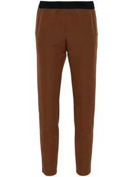ERMANNO FIRENZE брюки с логотипом, коричневый