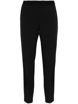 ERMANNO FIRENZE брюки с вышитым логотипом, черный