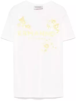 ERMANNO FIRENZE футболка с пайетками, белый