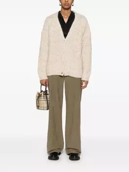 ERMANNO FIRENZE кардиган с вышивкой, нейтральный цвет