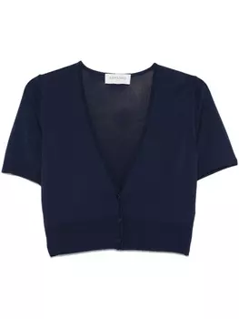 ERMANNO FIRENZE кардиган в рубчик, синий