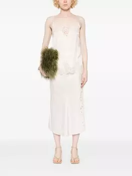 ERMANNO FIRENZE кружевной топ, серый