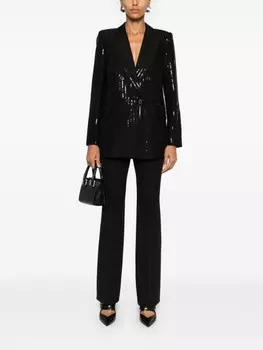 ERMANNO FIRENZE пиджак с пайетками, черный