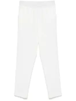 ERMANNO FIRENZE прямые брюки с логотипом, белый