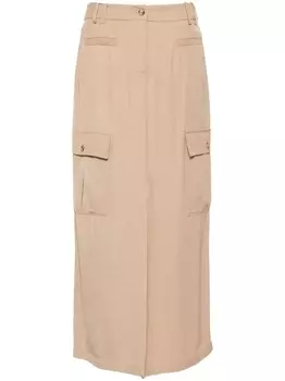 ERMANNO FIRENZE юбка карго, нейтральный цвет