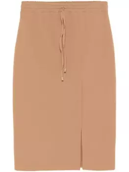 ERMANNO FIRENZE юбка миди на завязках, коричневый