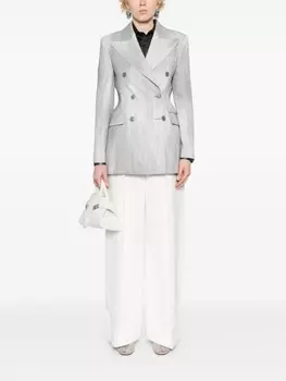 Ermanno Scervino блейзер с эффектом потертости, серый