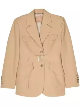 Ermanno Scervino блейзер Sahariana с поясом, нейтральный цвет