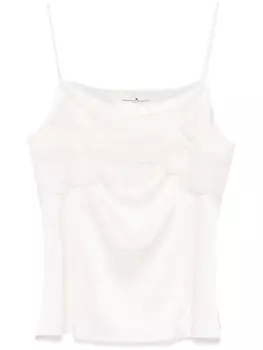 Ermanno Scervino блузка с цветочной аппликацией, белый