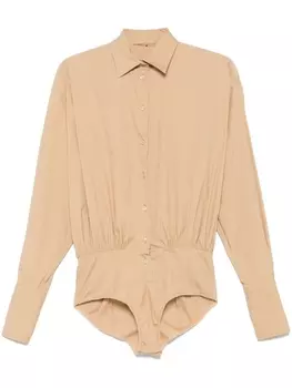 Ermanno Scervino боди с длинными рукавами, нейтральный цвет