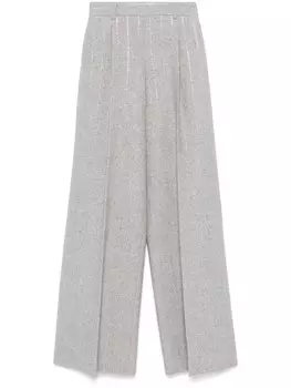 Ermanno Scervino брюки bootcut в тонкую полоску, серый