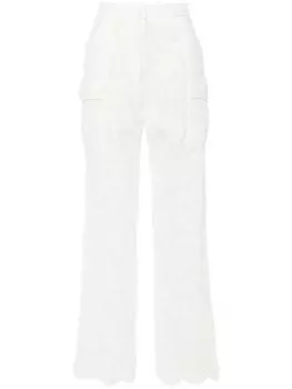 Ermanno Scervino брюки карго с кружевом, белый