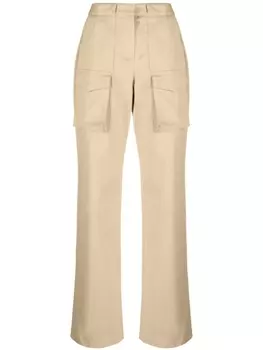 Ermanno Scervino брюки карго с завышенной талией, нейтральный цвет