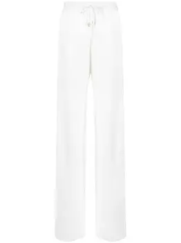 Ermanno Scervino брюки с завышенной талией и кулиской, белый