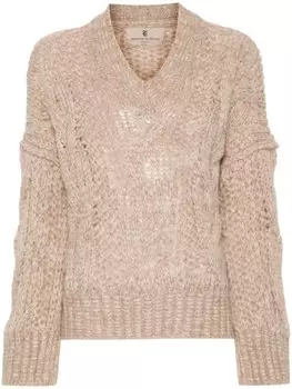 Ermanno Scervino джемпер крупной вязки, нейтральный цвет