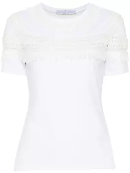 Ermanno Scervino футболка с бахромой, белый