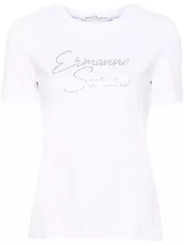 Ermanno Scervino футболка с логотипом, белый