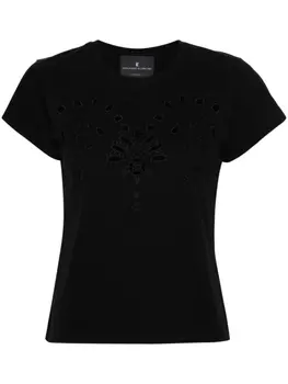 Ermanno Scervino футболка с вышивкой, черный