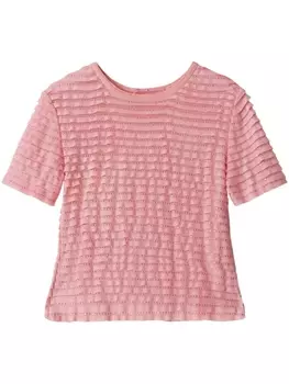 Ermanno Scervino футболка с заклепками, розовый