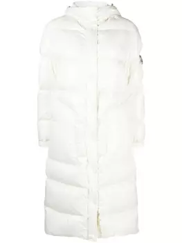 Ermanno Scervino глянцевый пуховик, белый