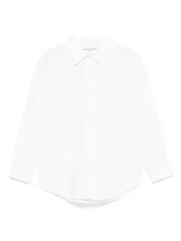 Ermanno Scervino Junior рубашка с кружевной аппликацией, белый