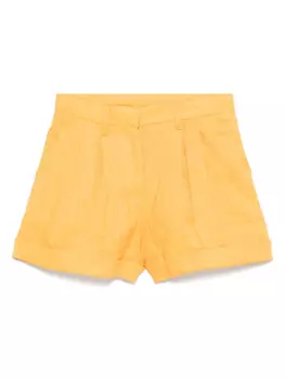Ermanno Scervino Junior шорты со складками, оранжевый