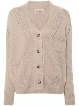 Ermanno Scervino кардиган с перфорацией, коричневый