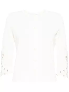 Ermanno Scervino кардиган с перфорацией, нейтральный цвет