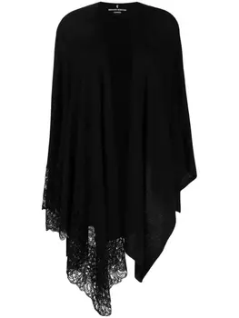 Ermanno Scervino кашемировое пальто асимметричного кроя, черный