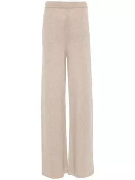 Ermanno Scervino кашемировые брюки широкого кроя, коричневый