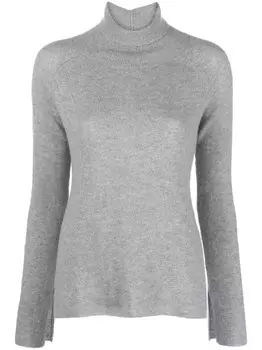 Ermanno Scervino кашемировый джемпер с высоким воротником, серый