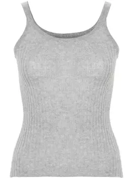 Ermanno Scervino кашемировый топ в рубчик, серый