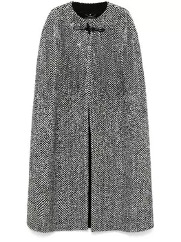 Ermanno Scervino кейп с кристаллами, черный