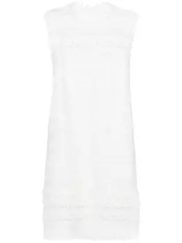 Ermanno Scervino короткое платье рыхлой вязки, белый