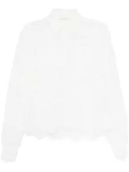 Ermanno Scervino кружевная рубашка, белый