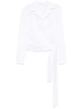 Ermanno Scervino кружевная рубашка, белый