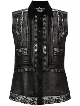 Ermanno Scervino кружевная рубашка, черный