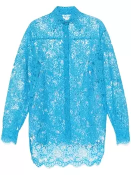 Ermanno Scervino кружевная рубашка, синий