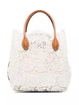 Ermanno Scervino кружевная сумка-тоут, белый