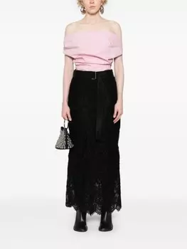 Ermanno Scervino кружевная юбка макси, черный