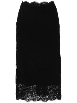 Ermanno Scervino кружевная юбка миди, черный