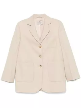 Ermanno Scervino пиджак из вирджинской шерсти, нейтральный цвет