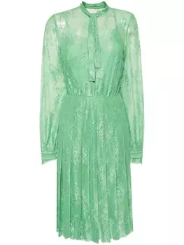Ermanno Scervino платье миди из цветочного кружева, зеленый