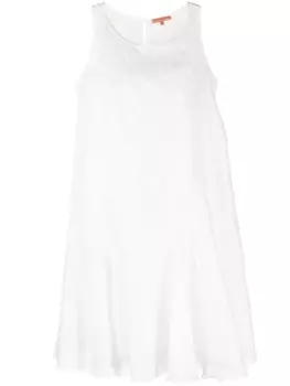 Ermanno Scervino платье-трапеция с кружевом, белый