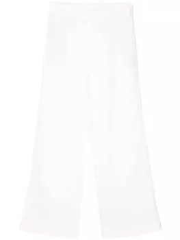 Ermanno Scervino прямые брюки с вышивкой, белый