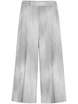Ermanno Scervino прямые брюки со складками, серый