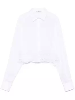 Ermanno Scervino рубашка с кружевом, белый