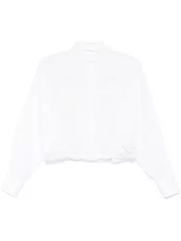 Ermanno Scervino рубашка со шнуровкой, белый